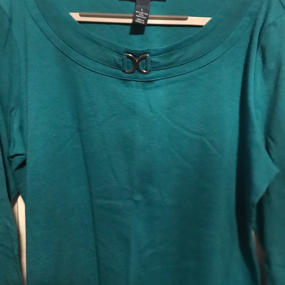 Karen Scott 3/4 sleeve top - Picture 3 of 3